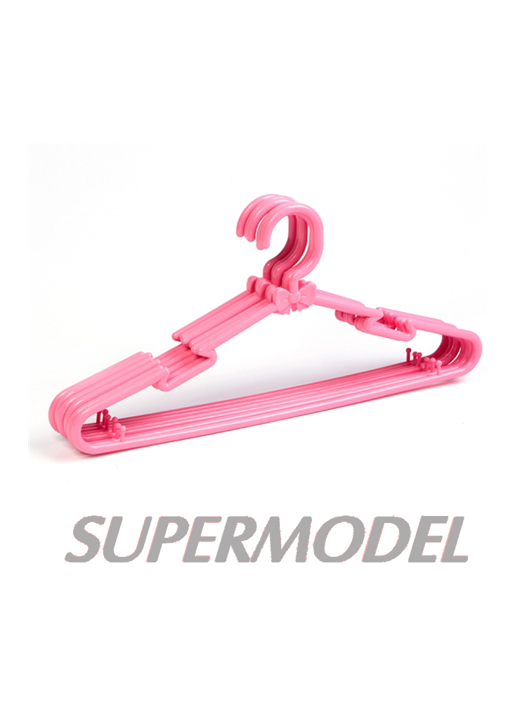 pink plastic hanger