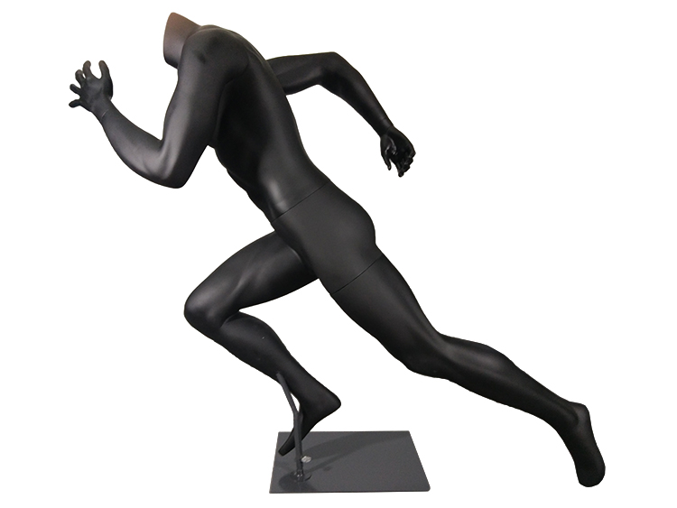2017 Male Egg Head Runner Sporty Athletic Mannequin Running Pose for Mall Clothing Store Display Model Mannequins
