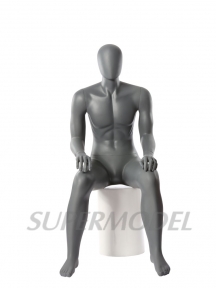 Sitting male mannequin