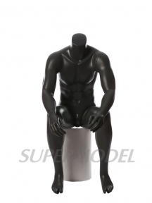 Sitting male mannequin