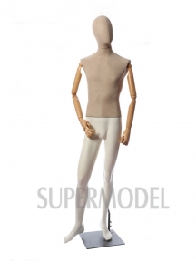 Fabric leather male mannequin