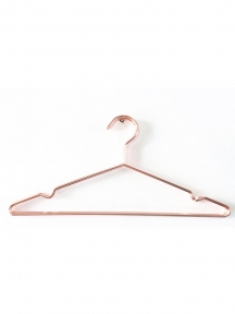 wire brass metal clothes hanger